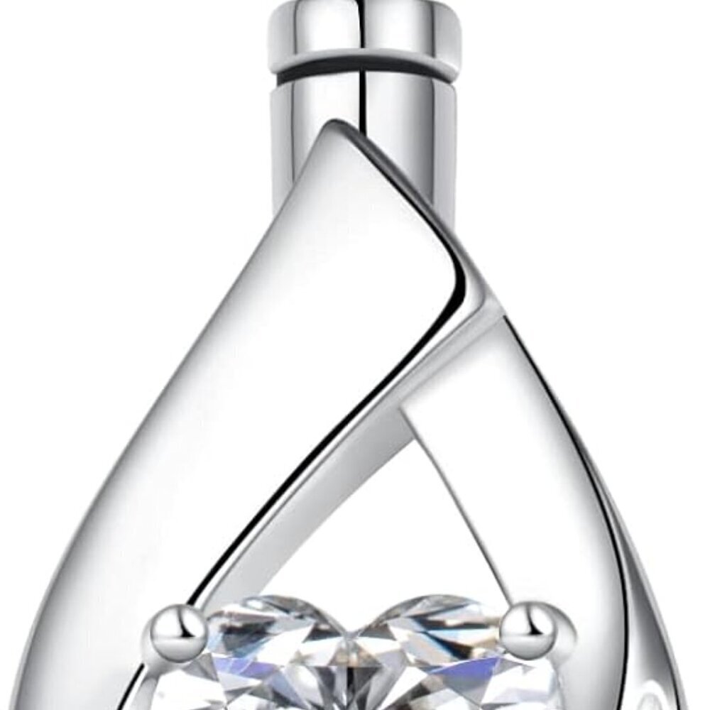 Heart Urn Necklace Sterling Silver Cremation Jewelry for Ashes